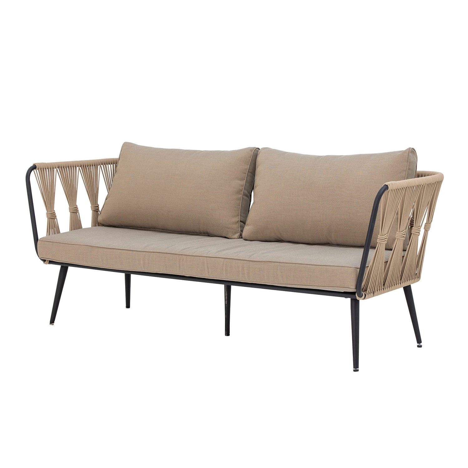 Bloomingville Pavone Fire-resistant Sofa, Brun, Metal