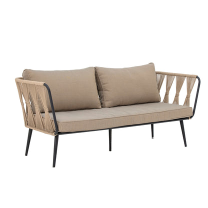 Bloomingville Pavone Fire-resistant Sofa, Brun, Metal
