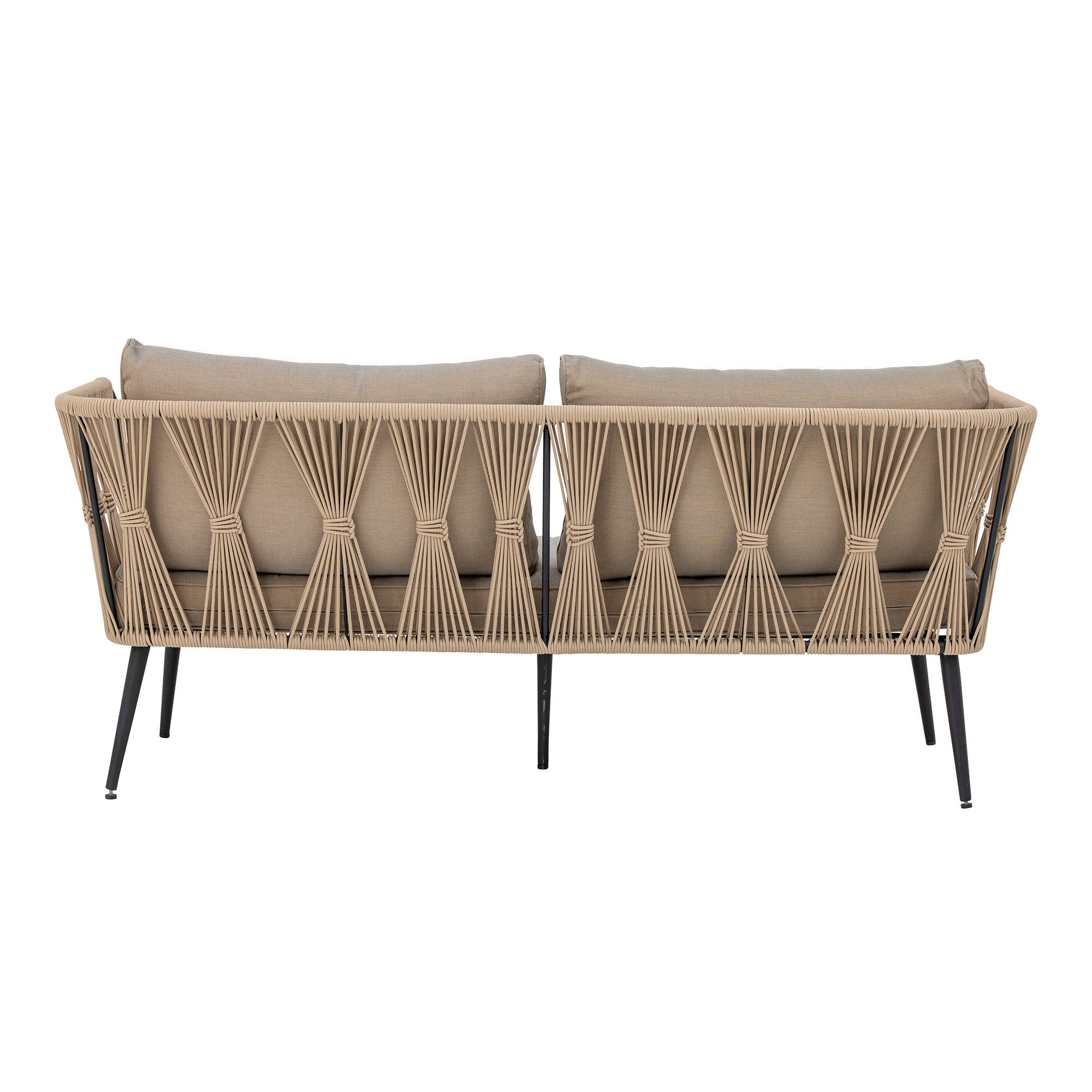 Bloomingville Pavone Fire-resistant Sofa, Brun, Metal