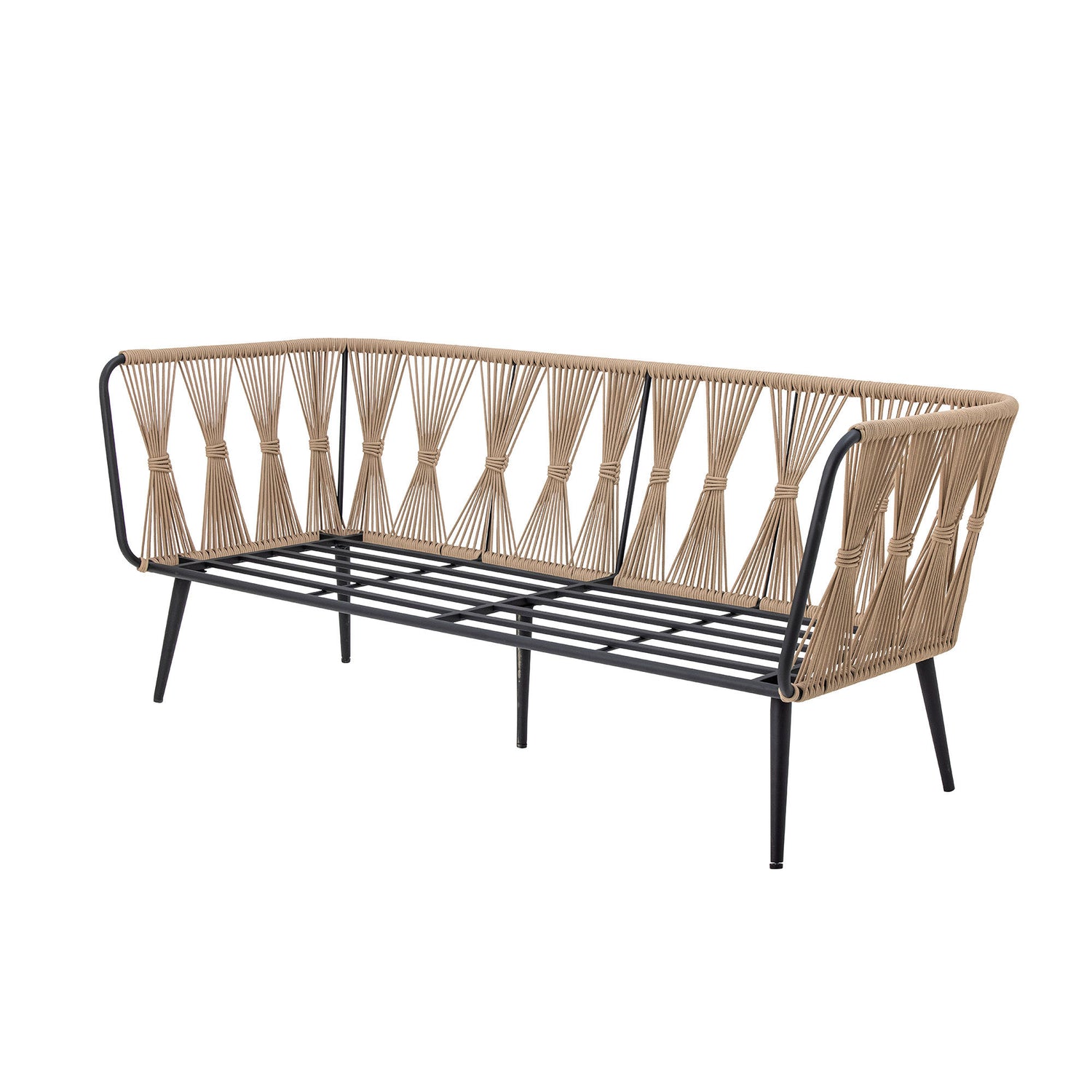 Bloomingville Pavone Fire-resistant Sofa, Brun, Metal