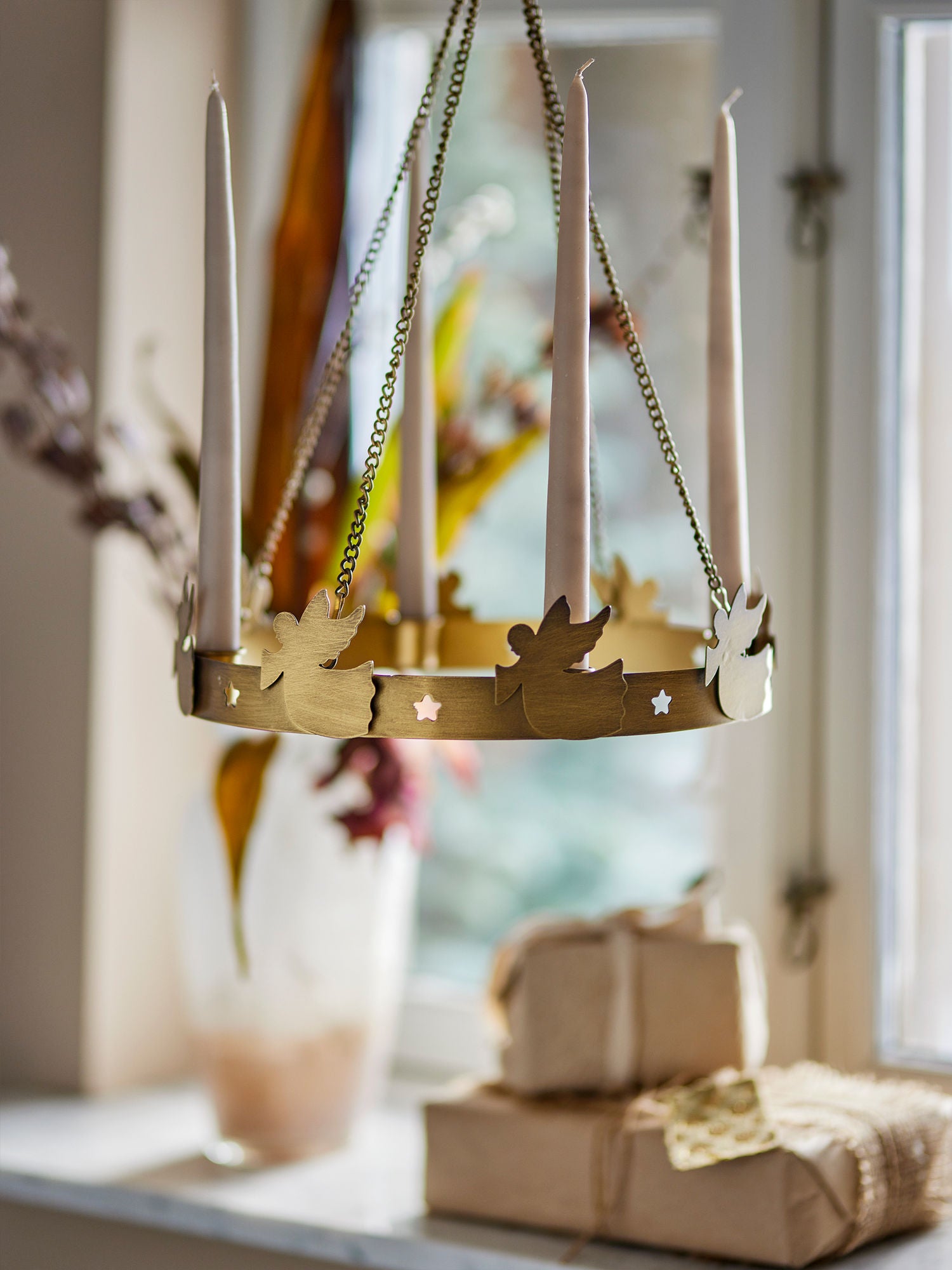 Bloomingville Elmir Adventsstage, Guld, Metal