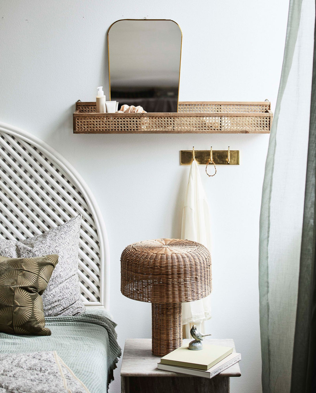 HAAOY knagerække i jern med 3 knager - 27 cm - guld finish