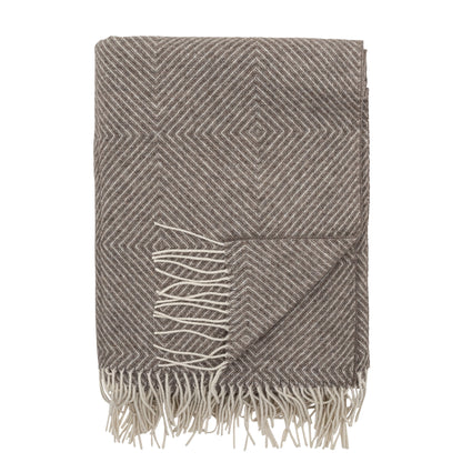 Bloomingville Hoshi Plaid, Brun, Merinould