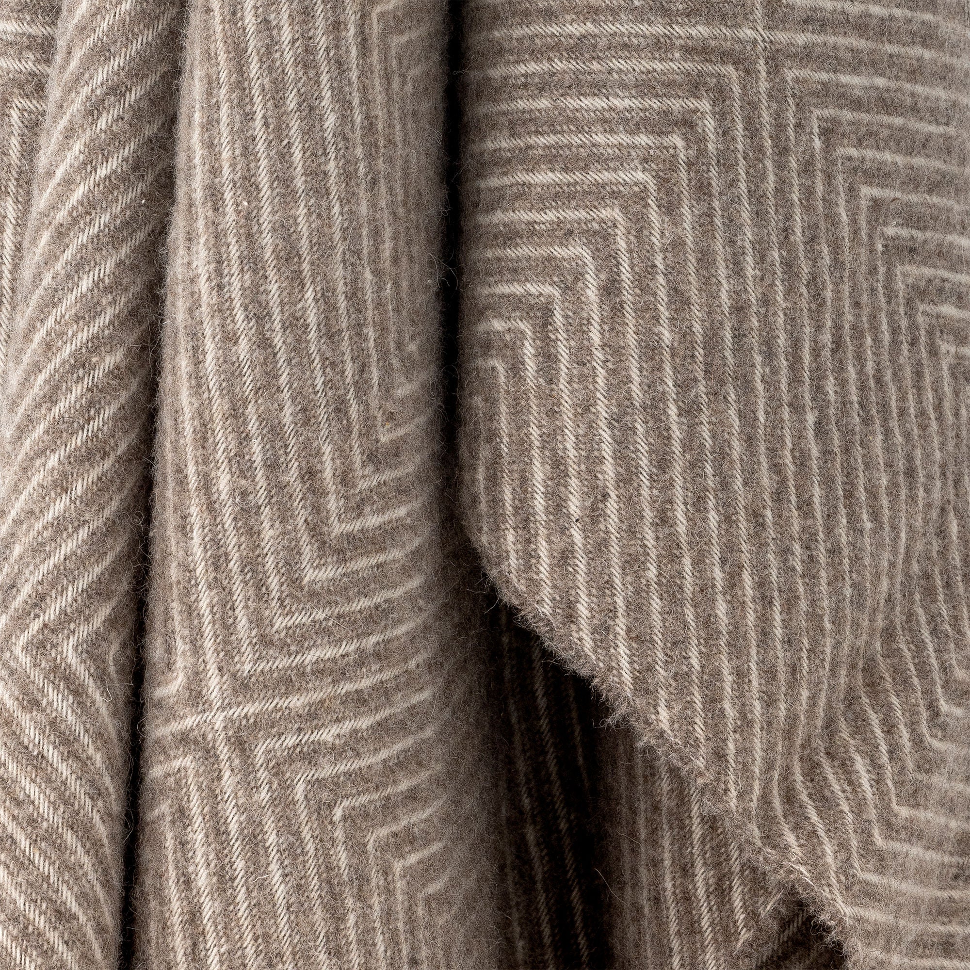 Bloomingville Hoshi Plaid, Brun, Merinould