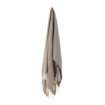 Bloomingville Hoshi Plaid, Brun, Merinould