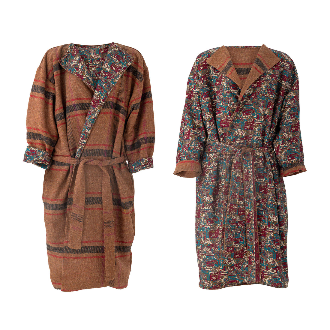 Creative Collection Rieti Kimono, Brun, Upcycled