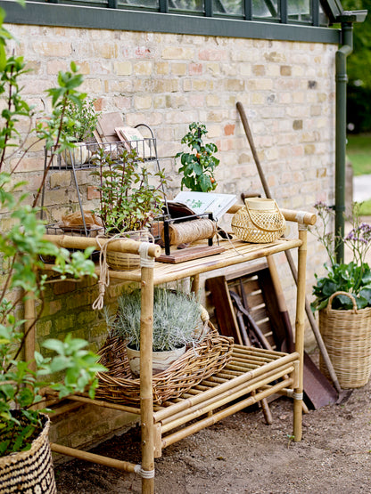 Malda Lanterne m/Glas, Natur, Bambus