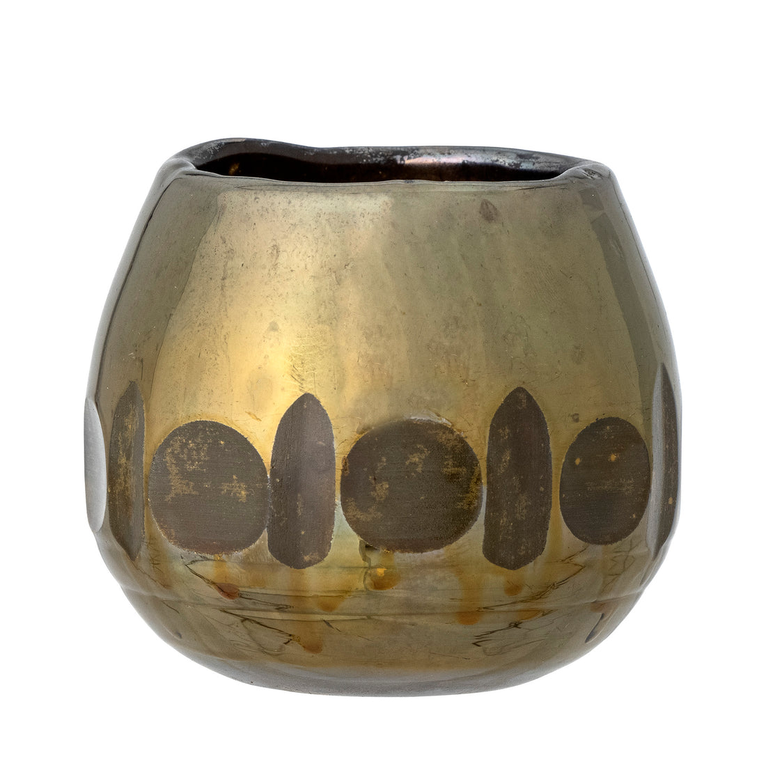 Ivalo Fyrfadsstage, Guld, Glas - CREATIVE COLLECTION - DesignGaragen.dk
