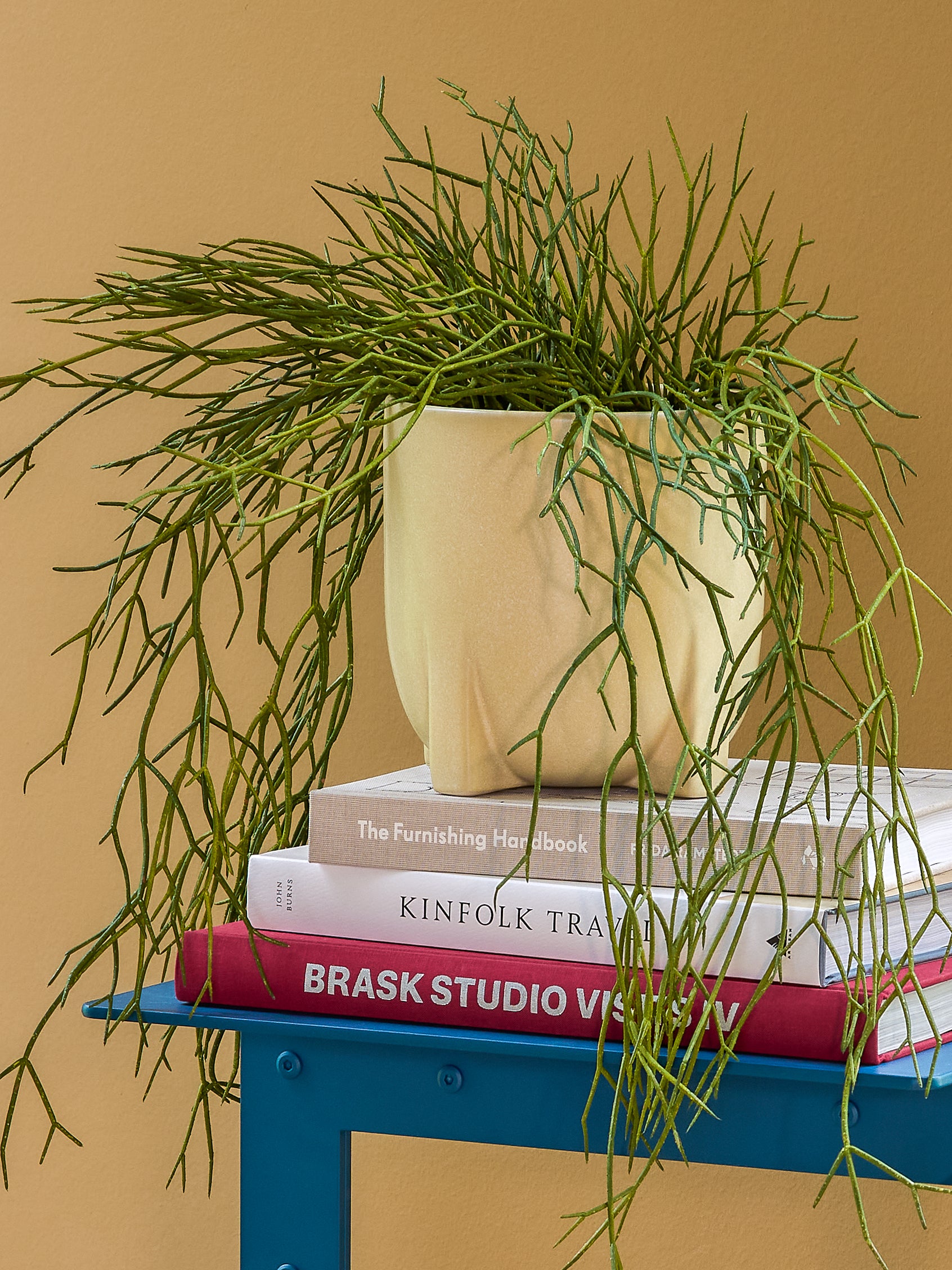 Up Potte Gul (sæt af 2) - ø21xh21, ø17xh17cm