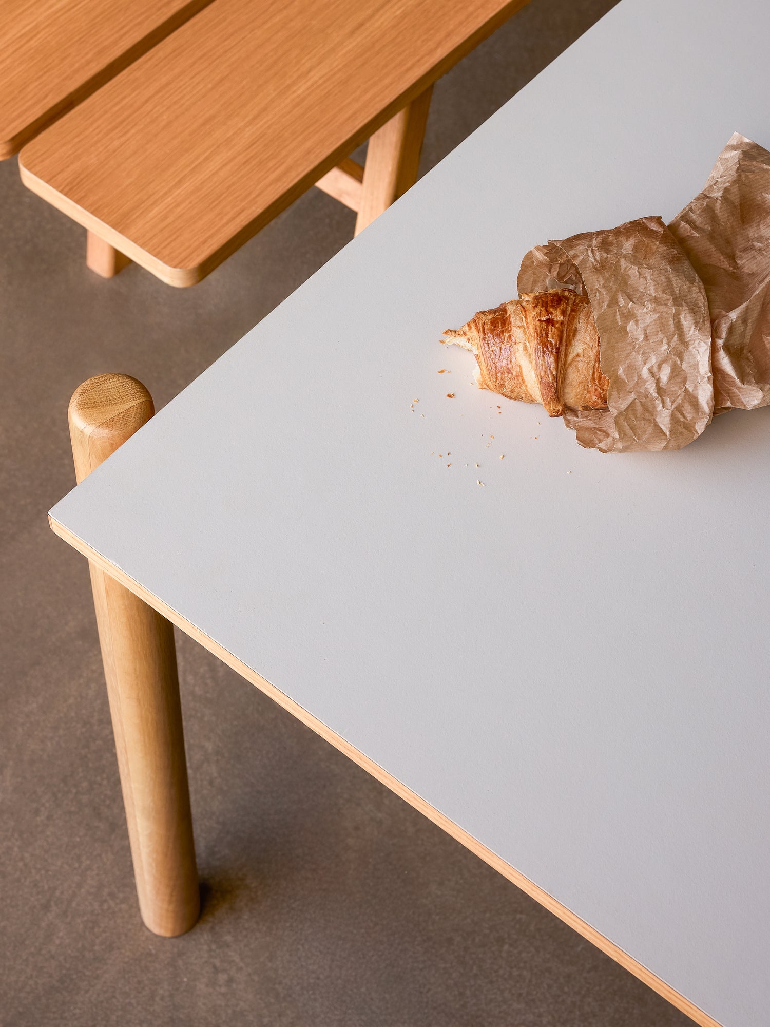 Oblique Spisebord Rektangulær Grå - 190x107xh75cm