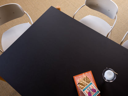 Oblique Spisebord Rektangulær Sort - 190x107xh75cm