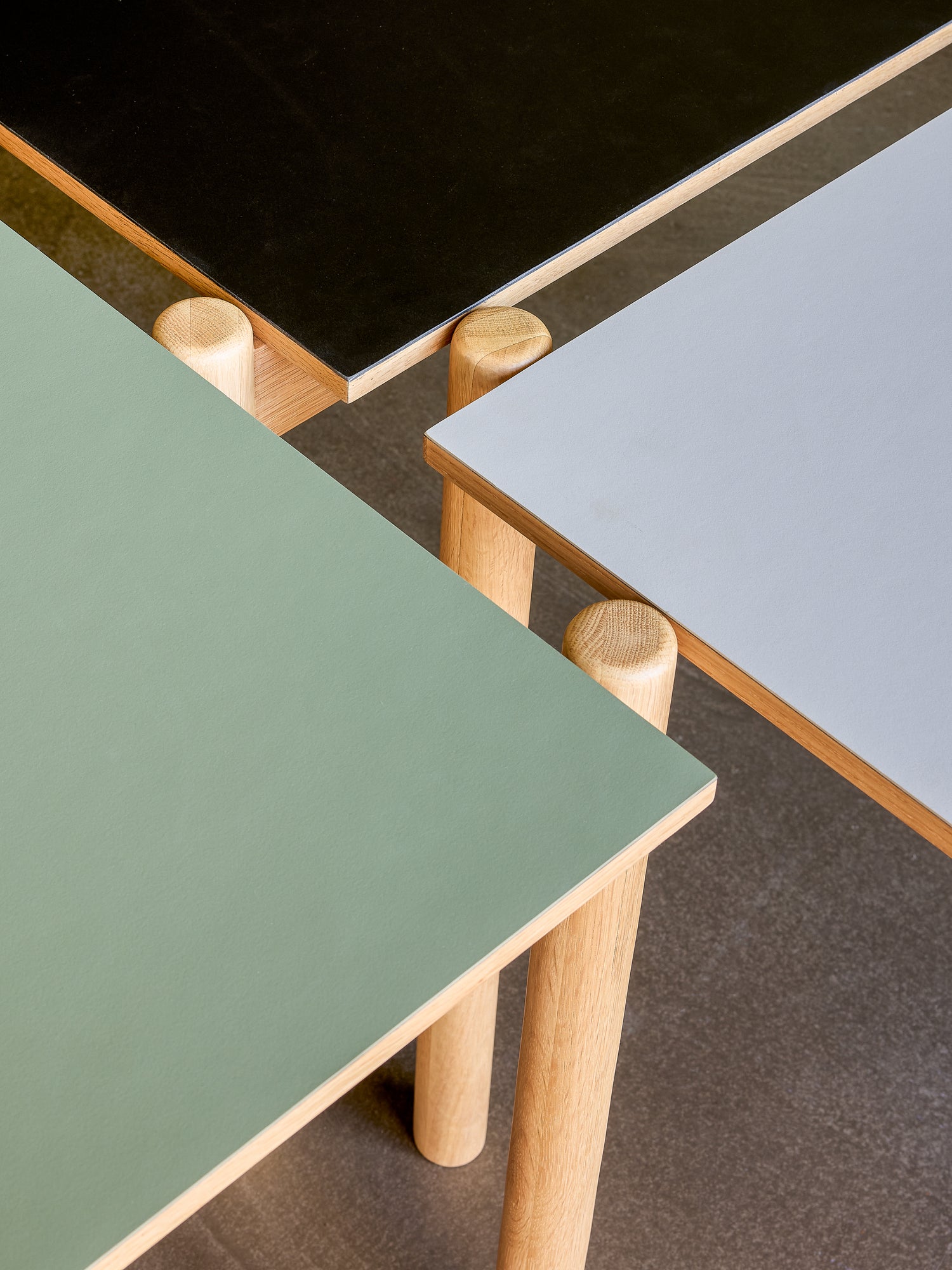 Oblique Spisebord Rektangulær Sort - 190x107xh75cm