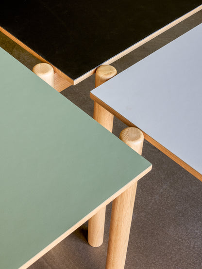 Oblique Spisebord Rektangulær Grå - 190x107xh75cm