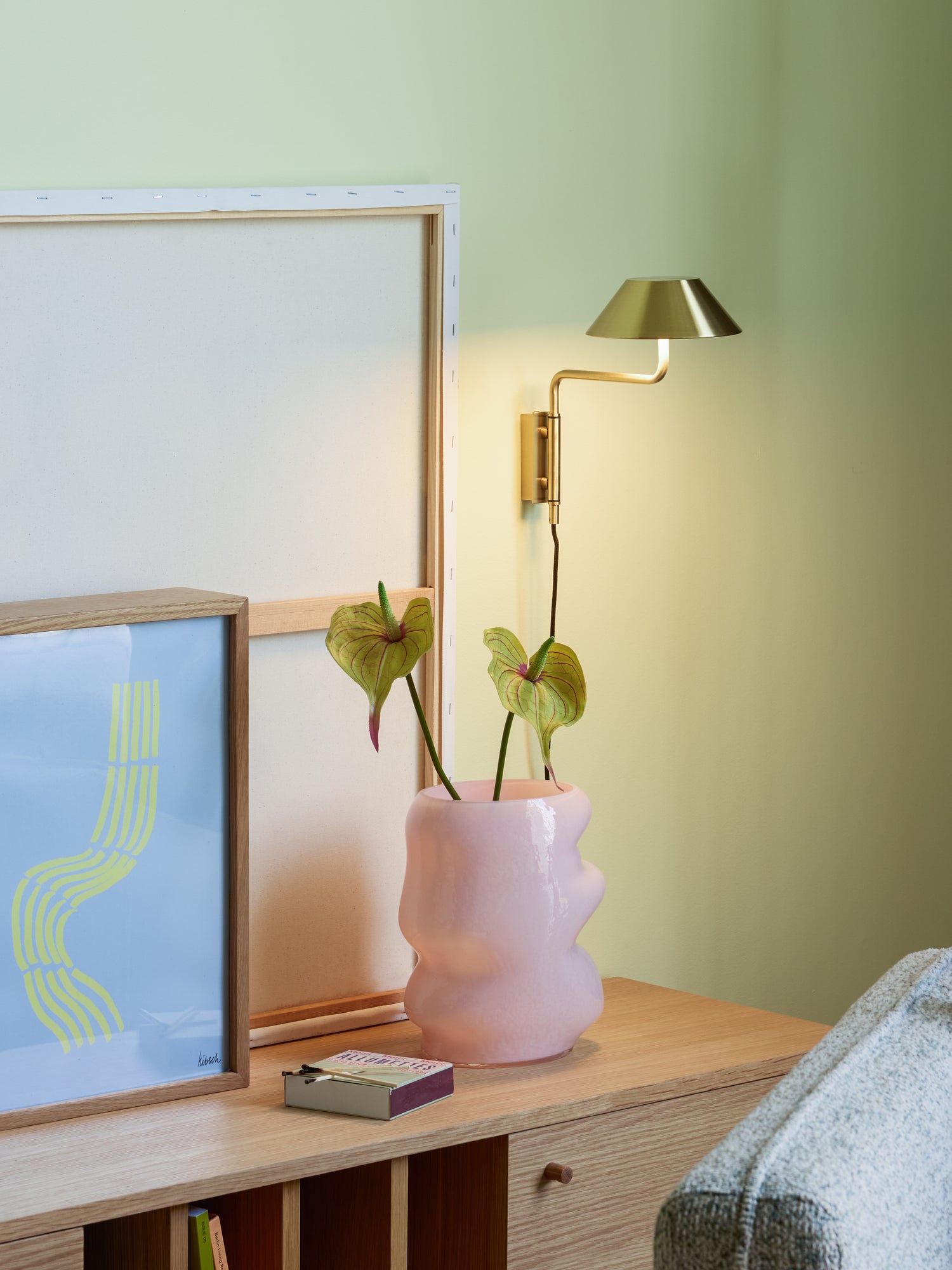 Cover Væglampe Messingfarve - 30x30xh25cm