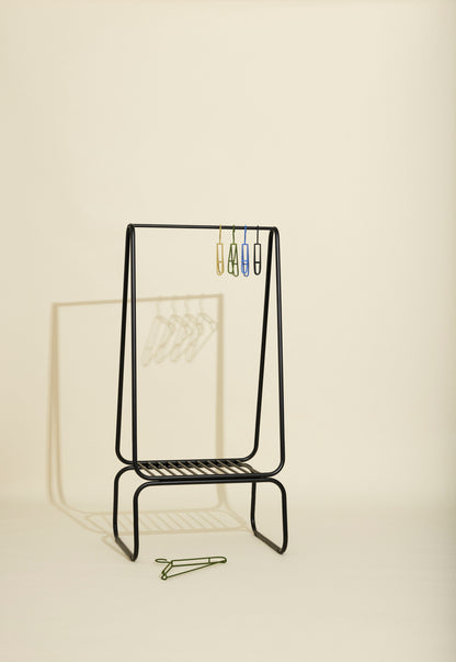 Apply Tøjstativ Small Sort - 60x72xh157cm