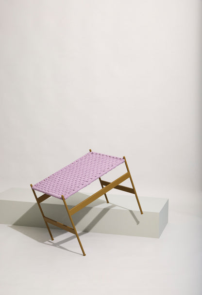 Peri Bænk  Lilla/Khaki - 56x42xh47cm