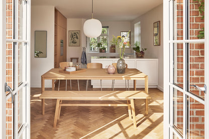 Ground Bænk  Natur - 180x40xh48cm