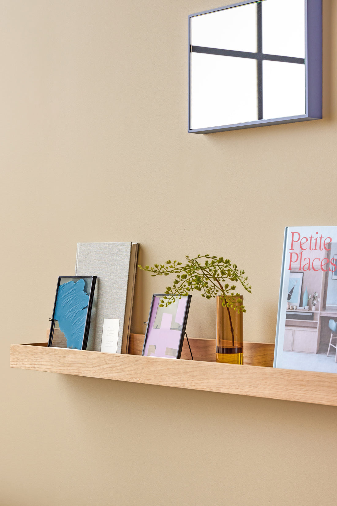 Folk Billedhylde Medium Natur - 80x11xh8cm