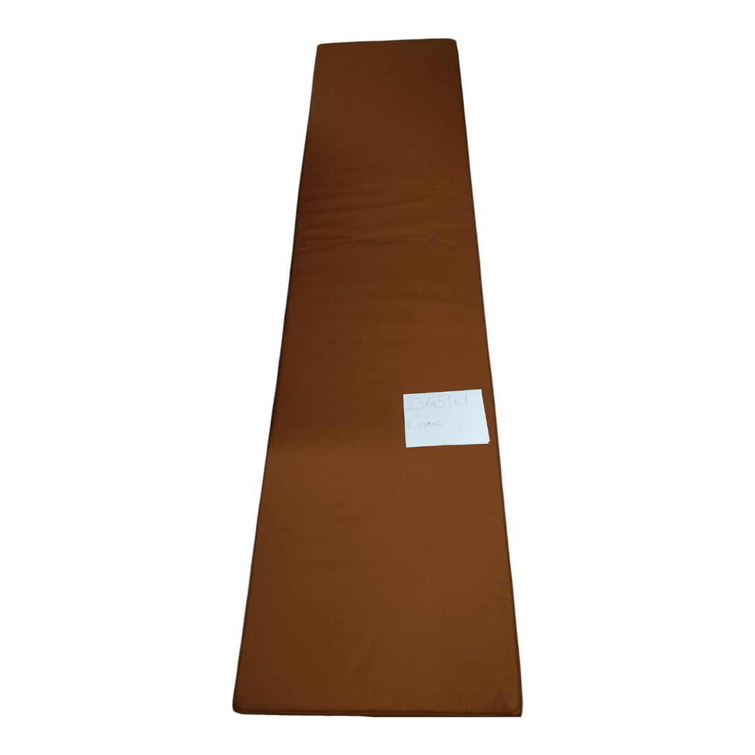 Restparti - 237x59x4 cm i cognac læder