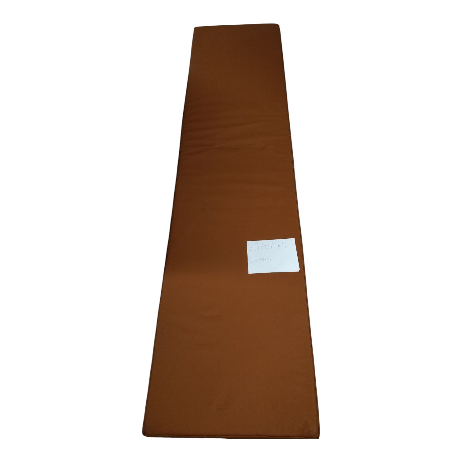 Restparti - 237x59x4 cm i cognac læder