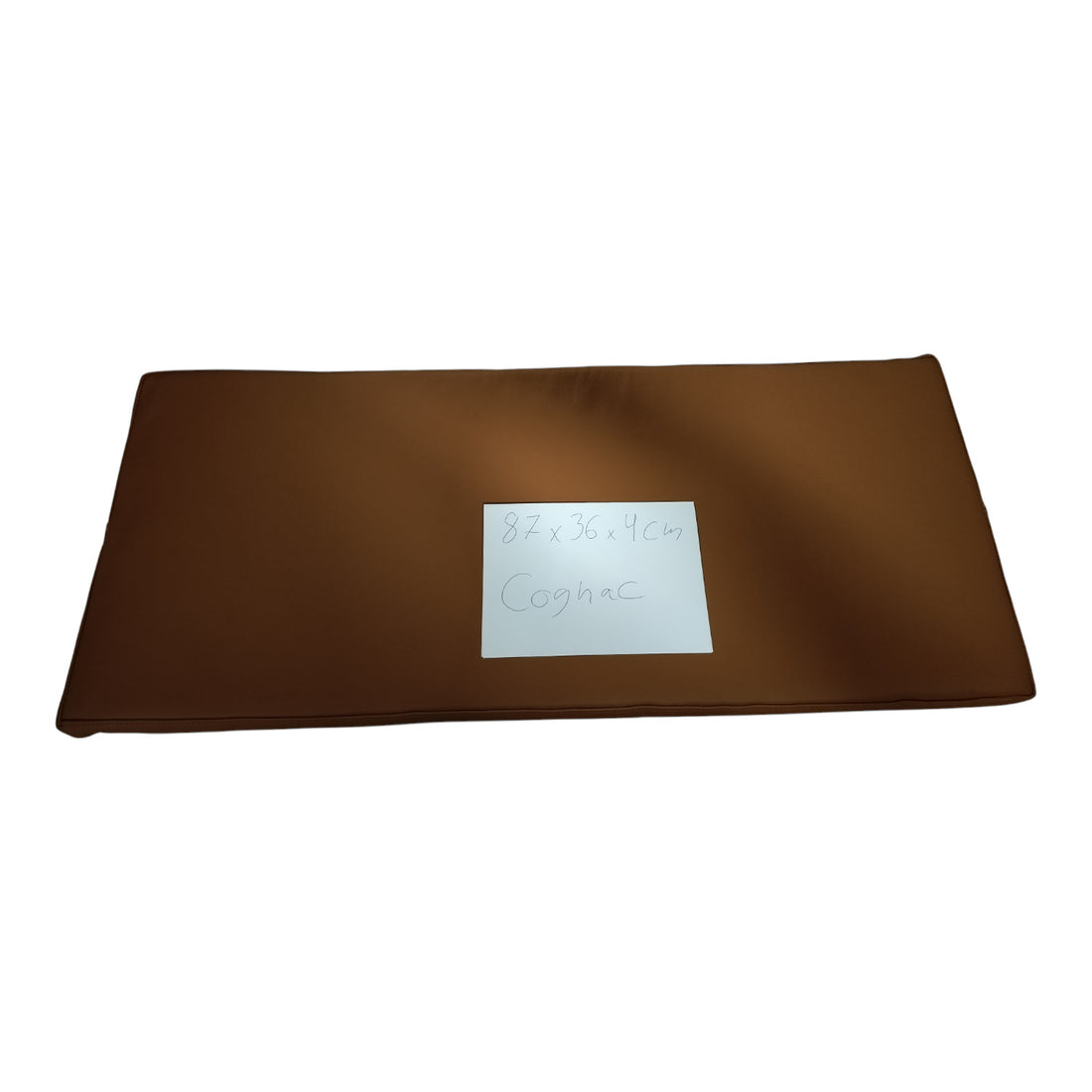 Restparti - 87x36x4 cm i cognac læder