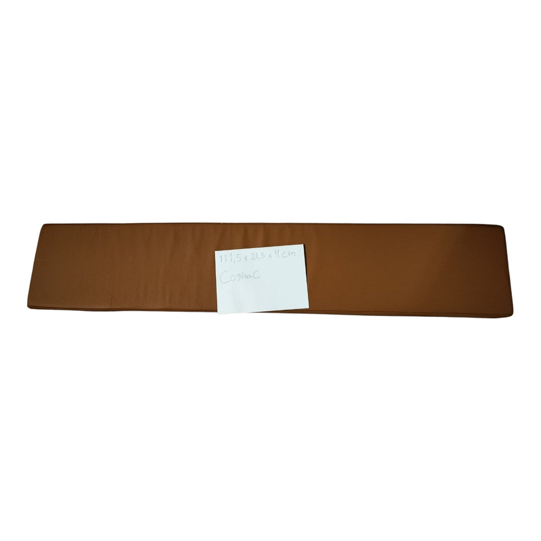 Restpati - 111,5 x 21,5 x 4 cm i cognac læder