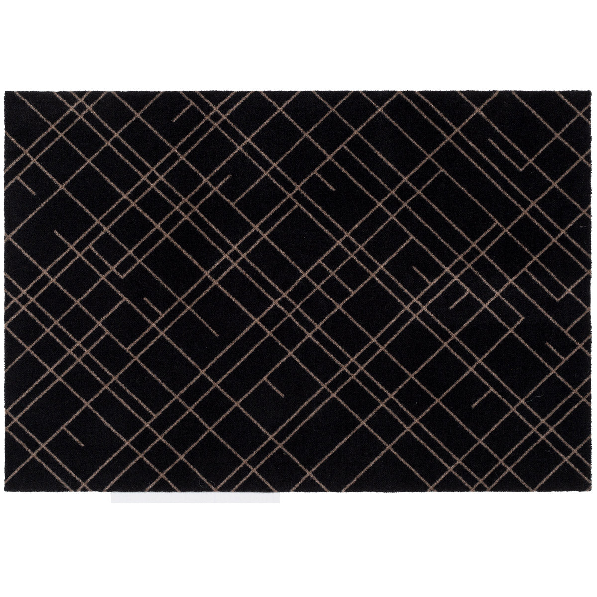 GULVMÅTTE 90 x 130 CM - LINES/SAND BLACK