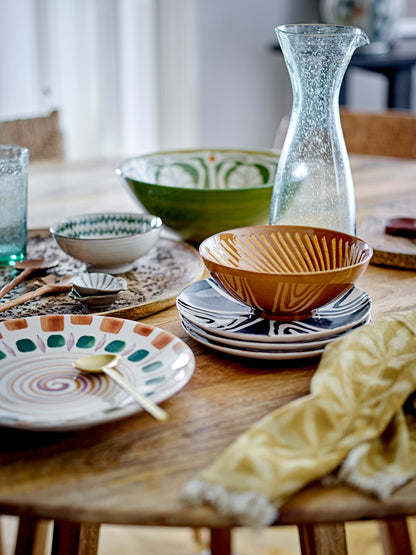 Shama Tallerken, Blå, Stentøj - BLOOMINGVILLE - DesignGaragen.dk