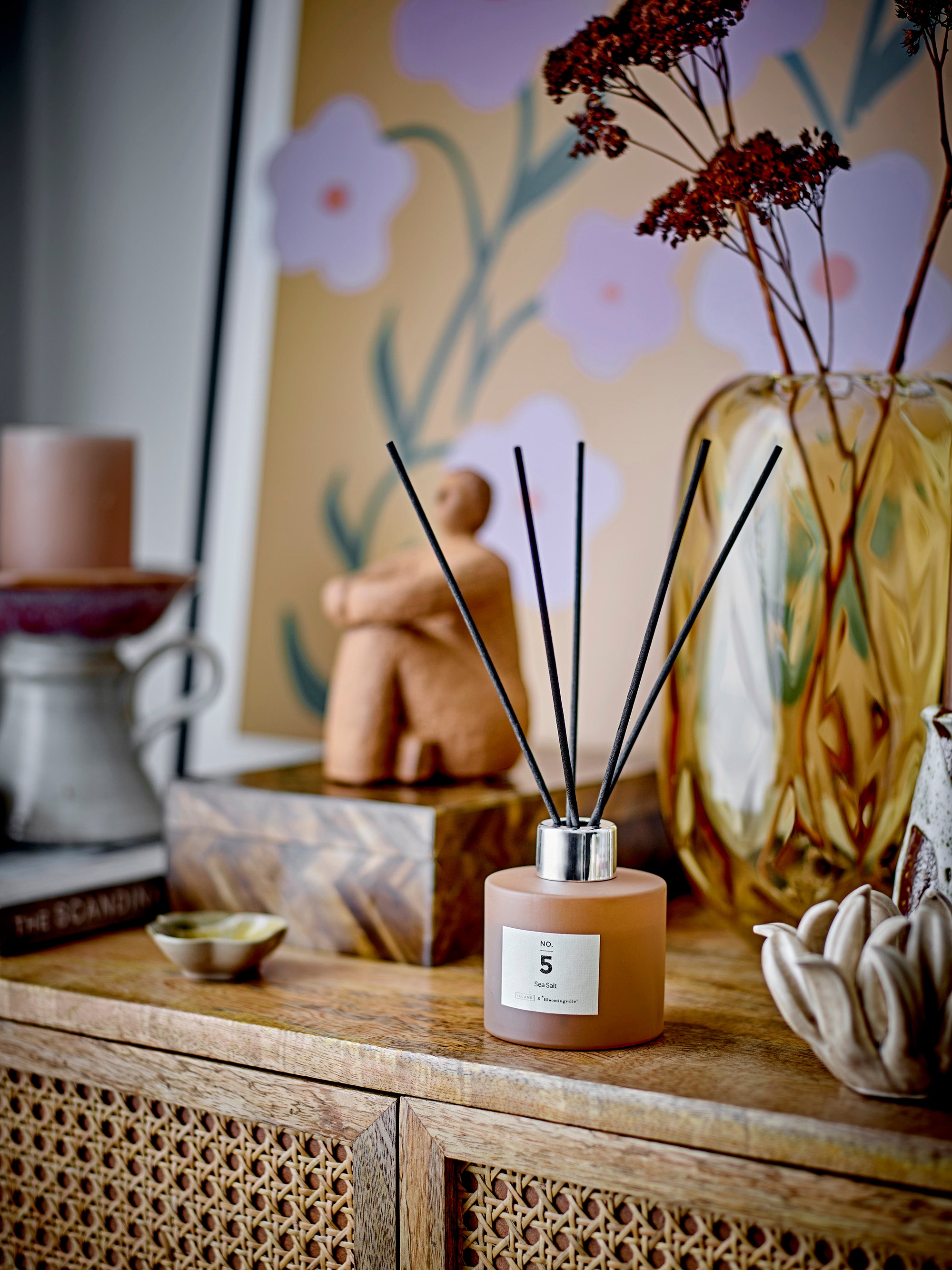 NO. 5 - Sea Salt Duftpinde, Brun, Duftevand - ILLUME X BLOOMINGVILLE - DesignGaragen.dk