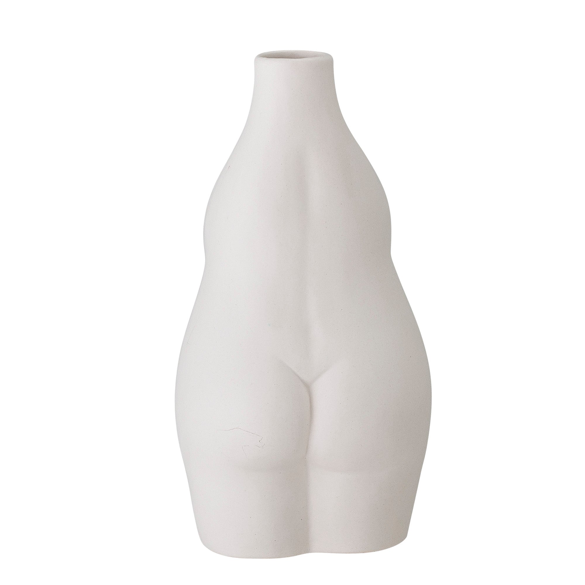 Elora Vase, Hvid, Stentøj - BLOOMINGVILLE - DesignGaragen.dk