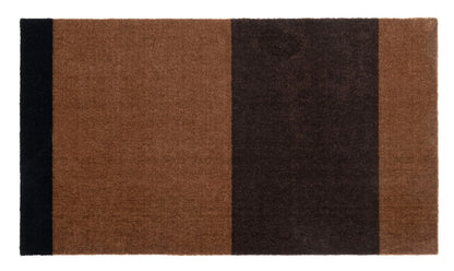 NYHED - STRIPES HORISONTAL - Cognac/Dark Brown/Black