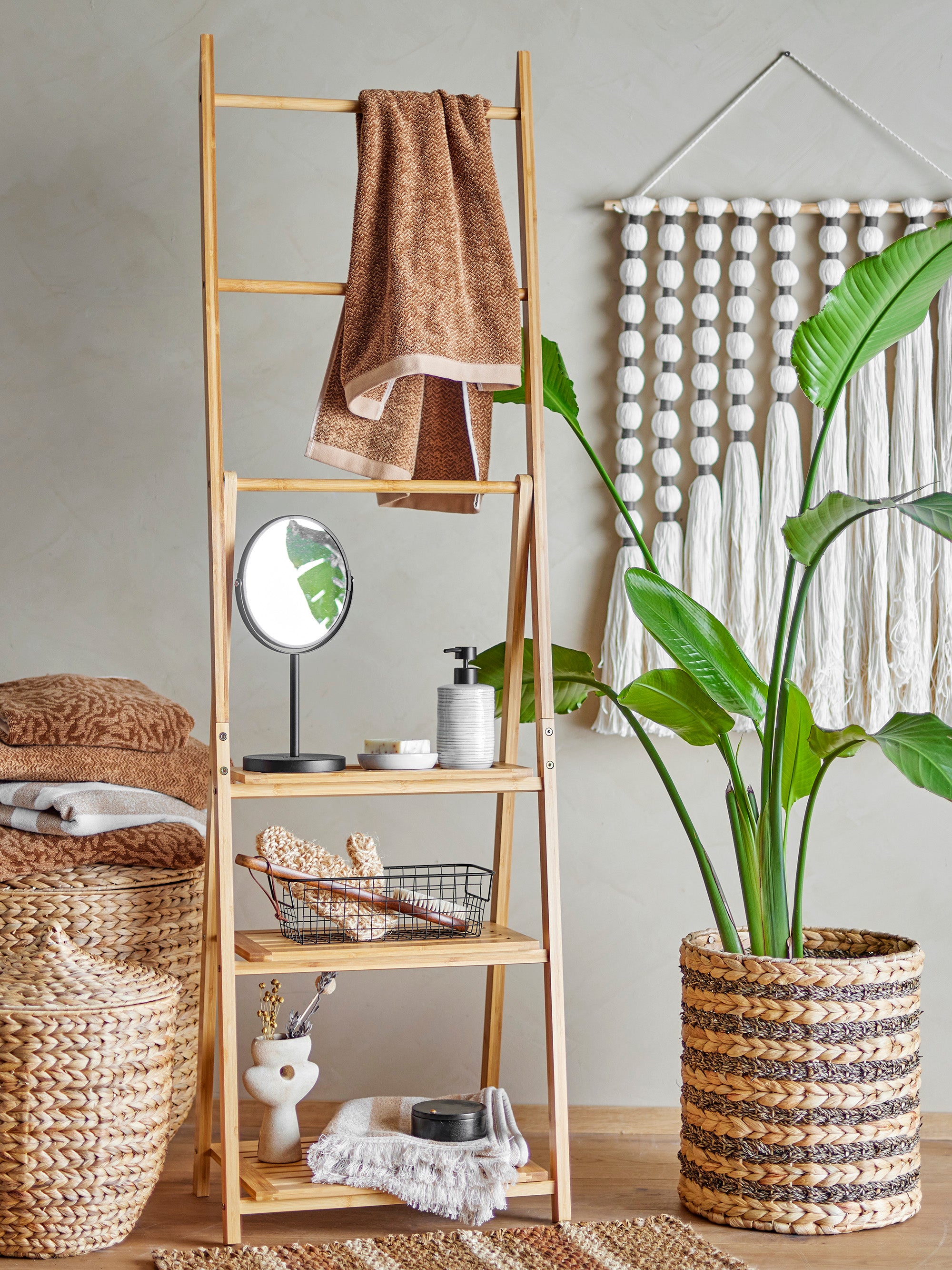 Milde Bordspejl, Sort, Metal