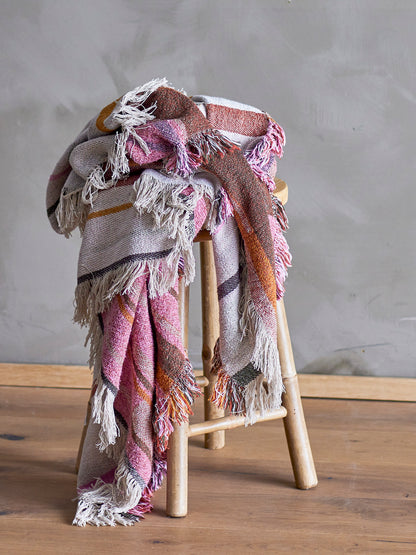 Toscana Plaid, Natur, Genanvendt Bomuld - BLOOMINGVILLE - DesignGaragen.dk