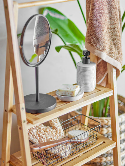 Milde Bordspejl, Sort, Metal