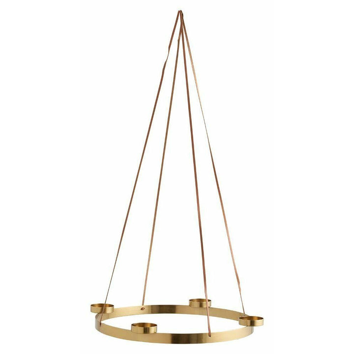 Nordal ARONA lysestage/adventskrans - ø56 cm - guld