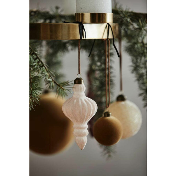 Nordal ARONA lysestage/adventskrans - ø41 cm - guld