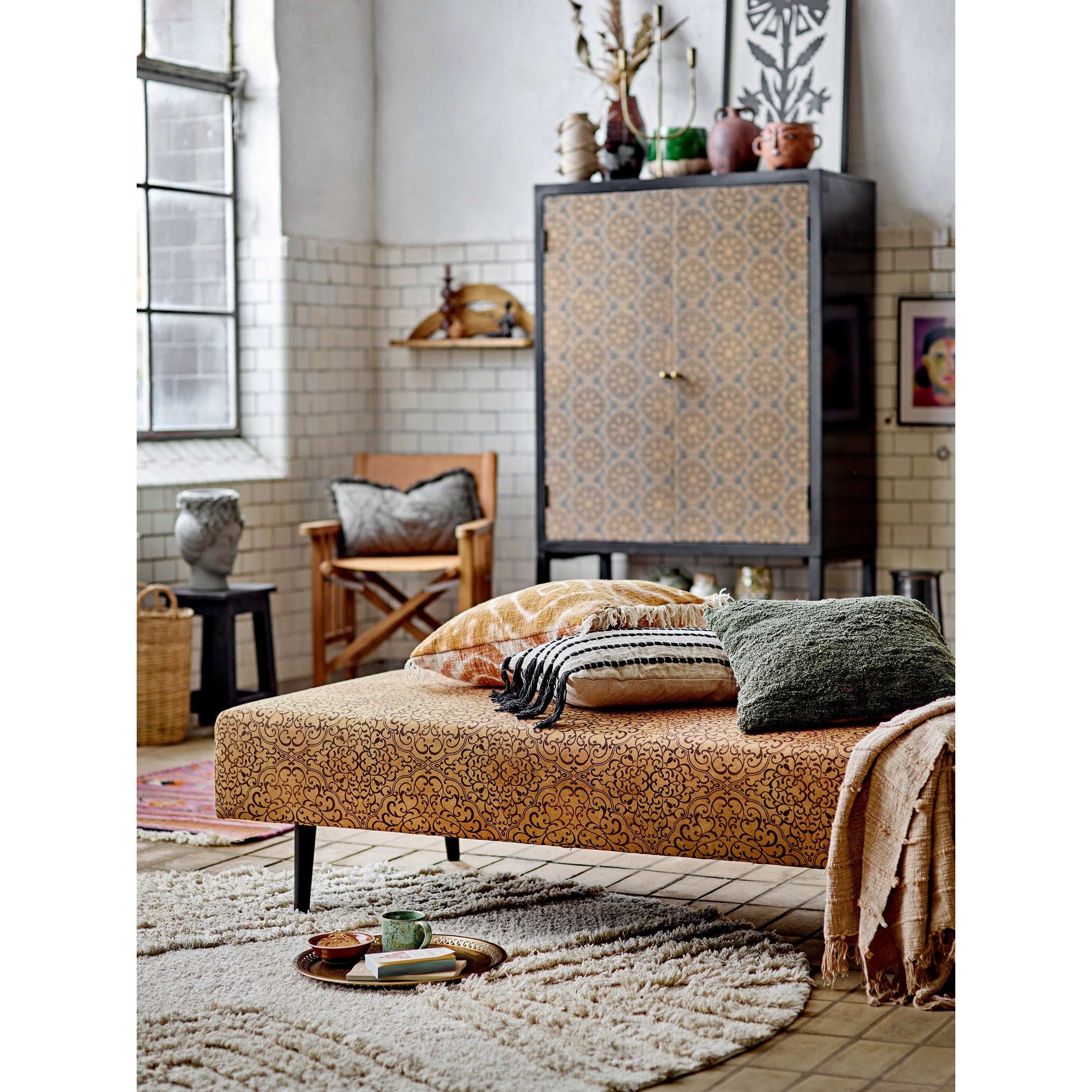 Bloomingville Ester Cushion, Orange, Bomuld - Bloomingville - DesignGaragen.dk