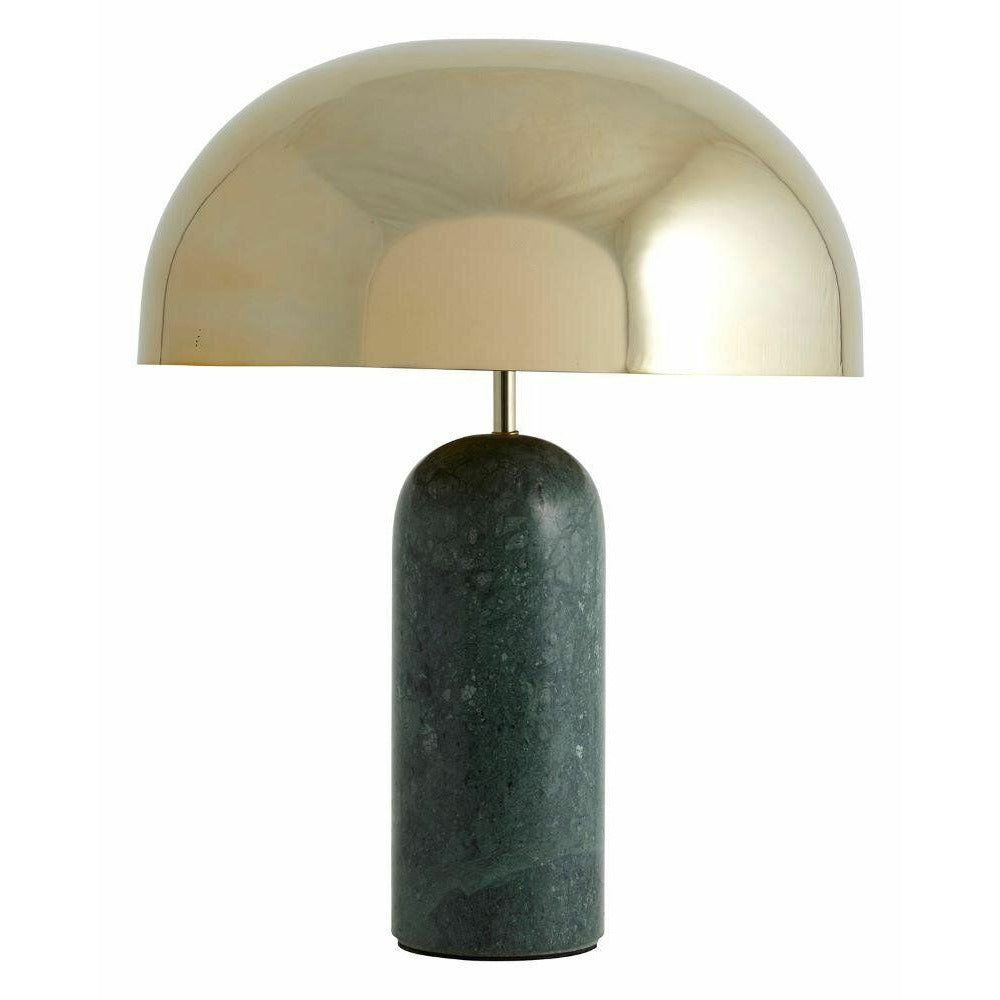 Nordal ATLAS bordlampe i marmor og metal - h49 cm - grøn/guld