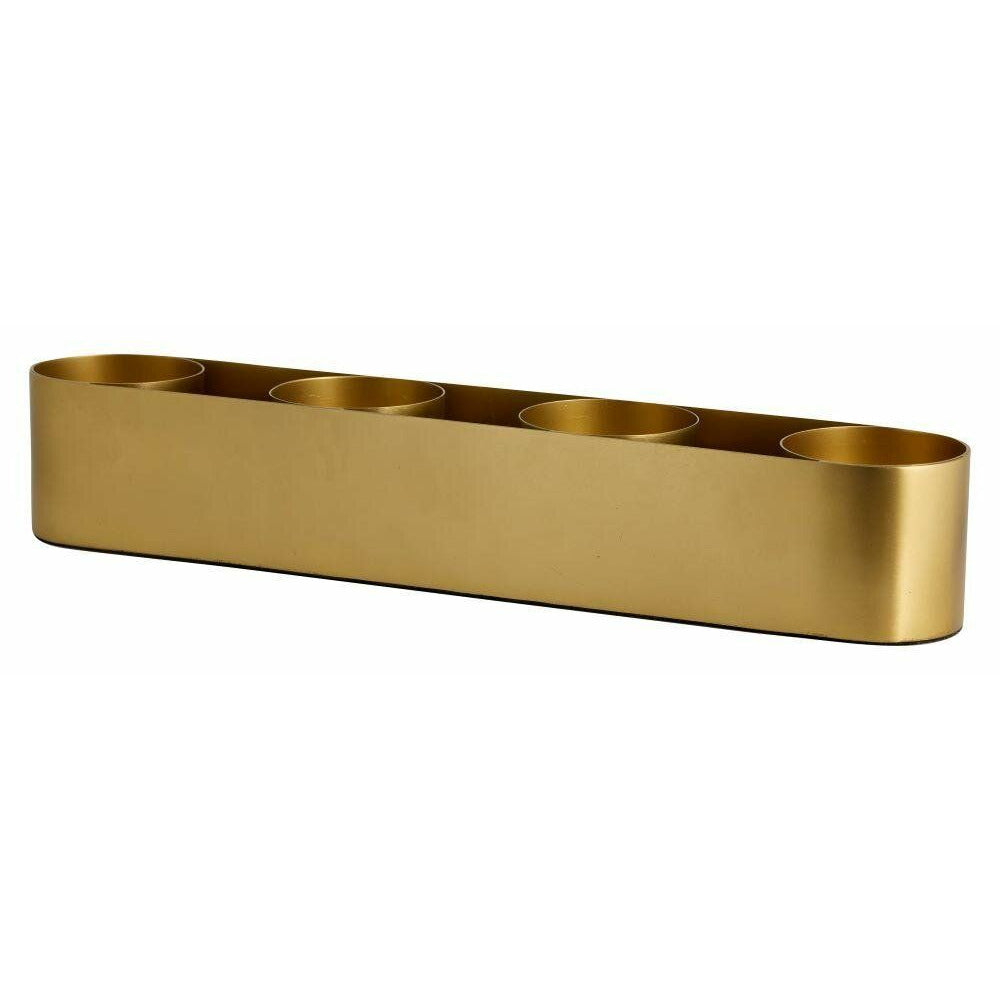 Nordal GILI lysestage - h7,5 cm - guld