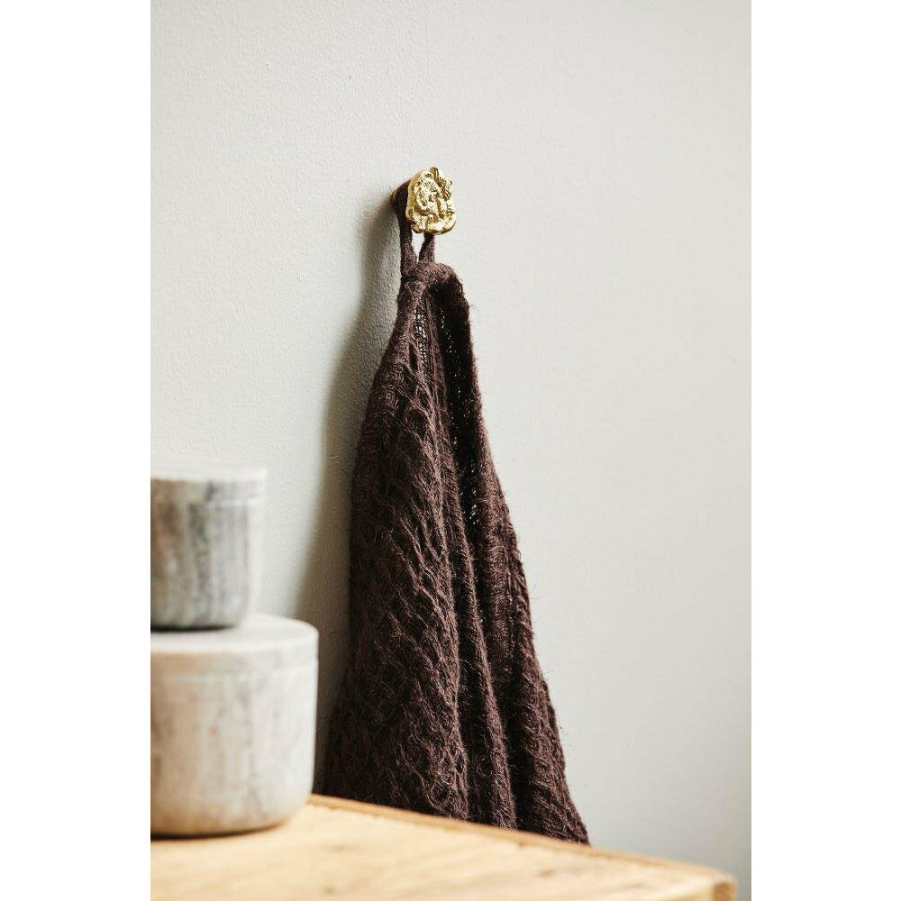 Nordal ARIES badehåndklæde i hør - 80x150 cm - brun