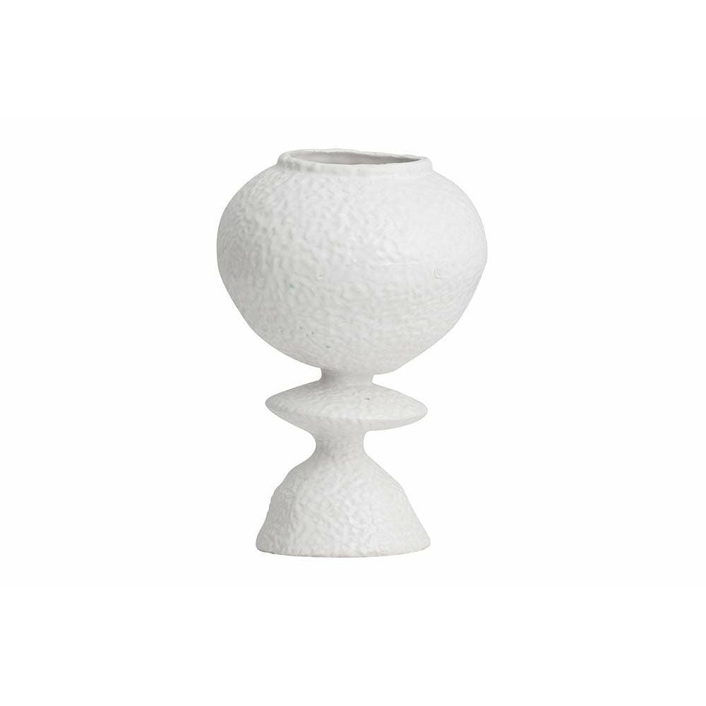 Nordal MOYO blomstervase i keramik - h30 cm - hvid