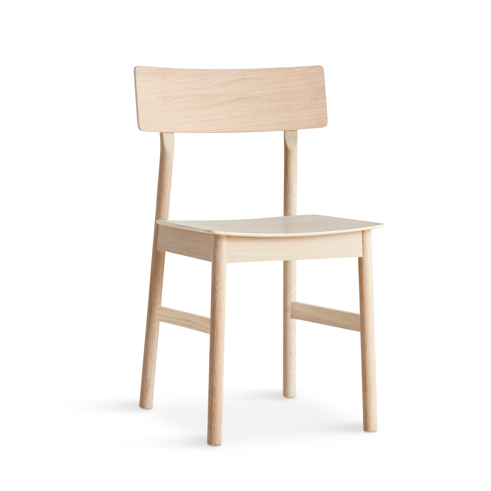 WOUD -  Pause dining chair 2.0 - White pigmented oak