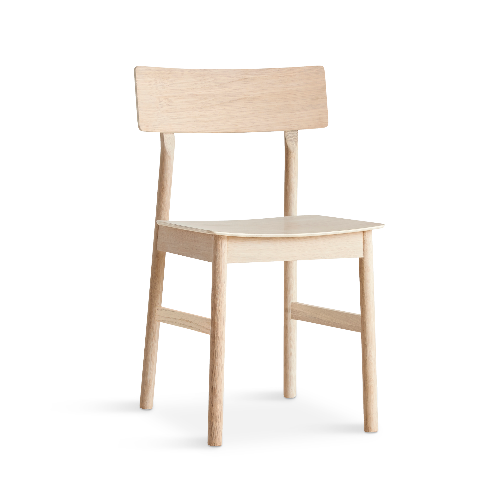WOUD - Pause dining chair 2.0 - White pigmented oak - WOUD - DesignGaragen.dk