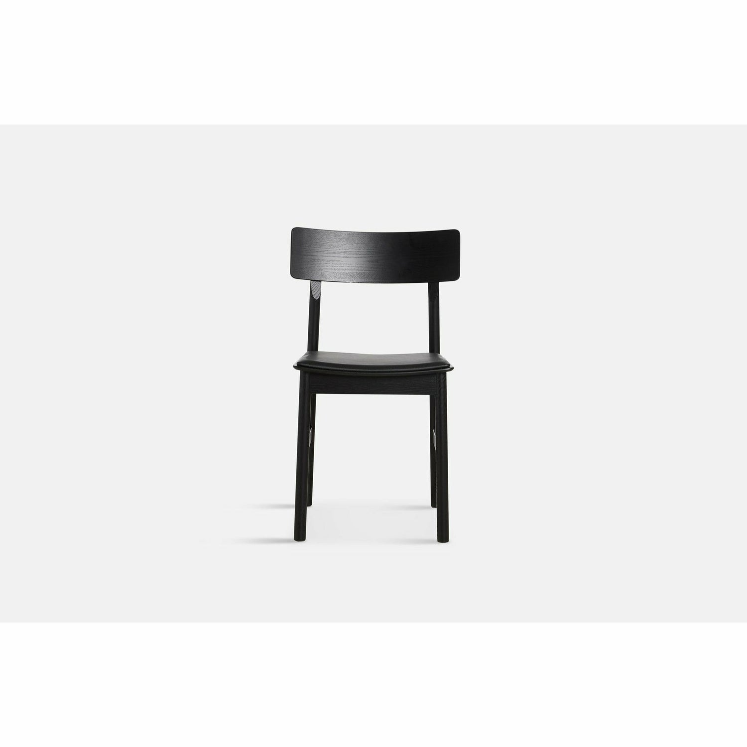WOUD - Pause dining chair 2.0 - Black w/leather - WOUD - DesignGaragen.dk