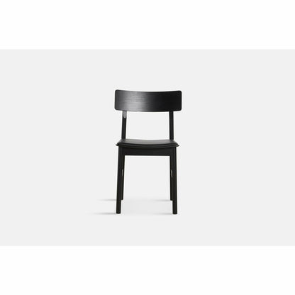 WOUD - Pause dining chair 2.0 - Black w/leather - WOUD - DesignGaragen.dk
