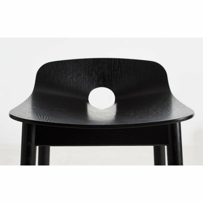 WOUD -  Mono bar stool - Black