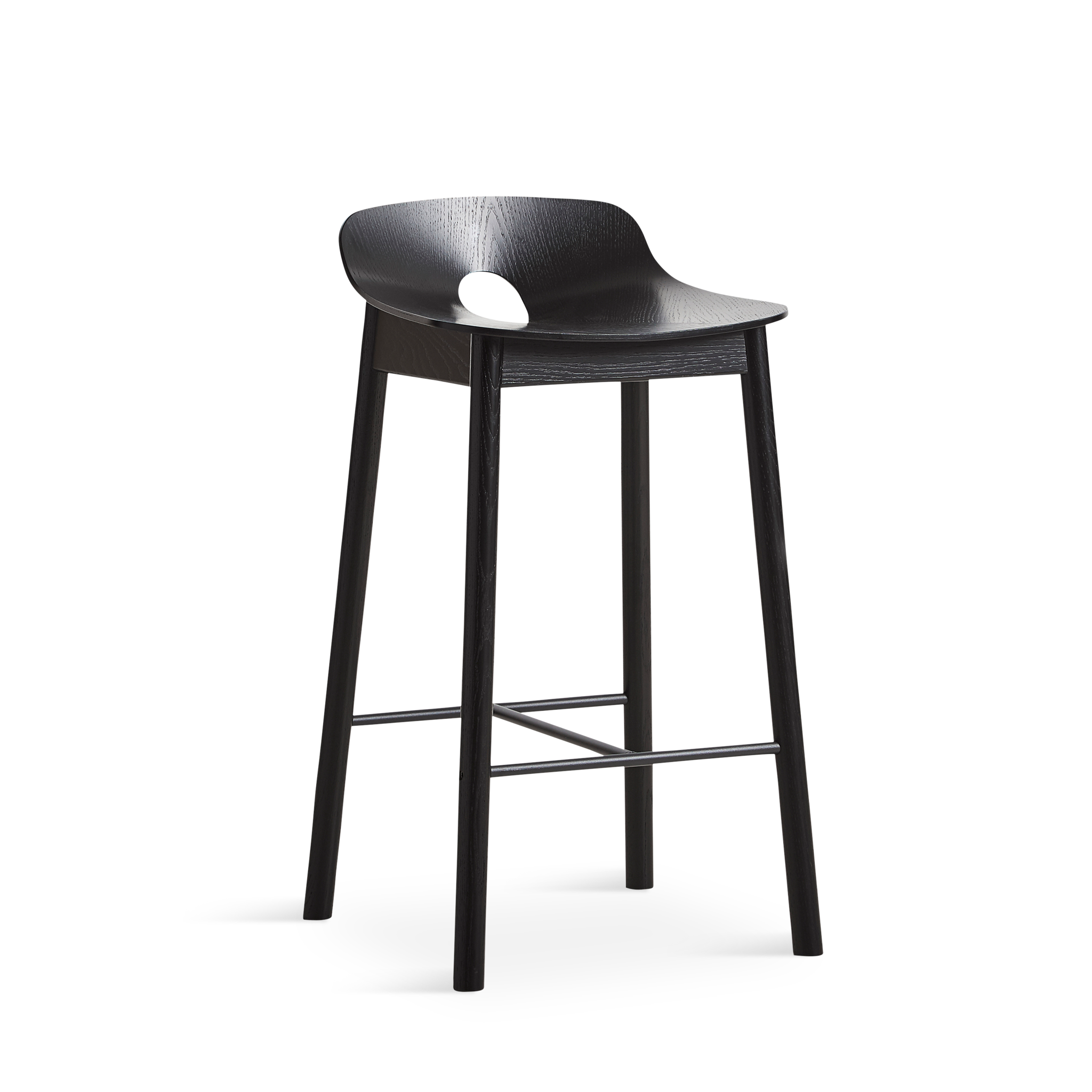 WOUD -  Mono counter chair - Black