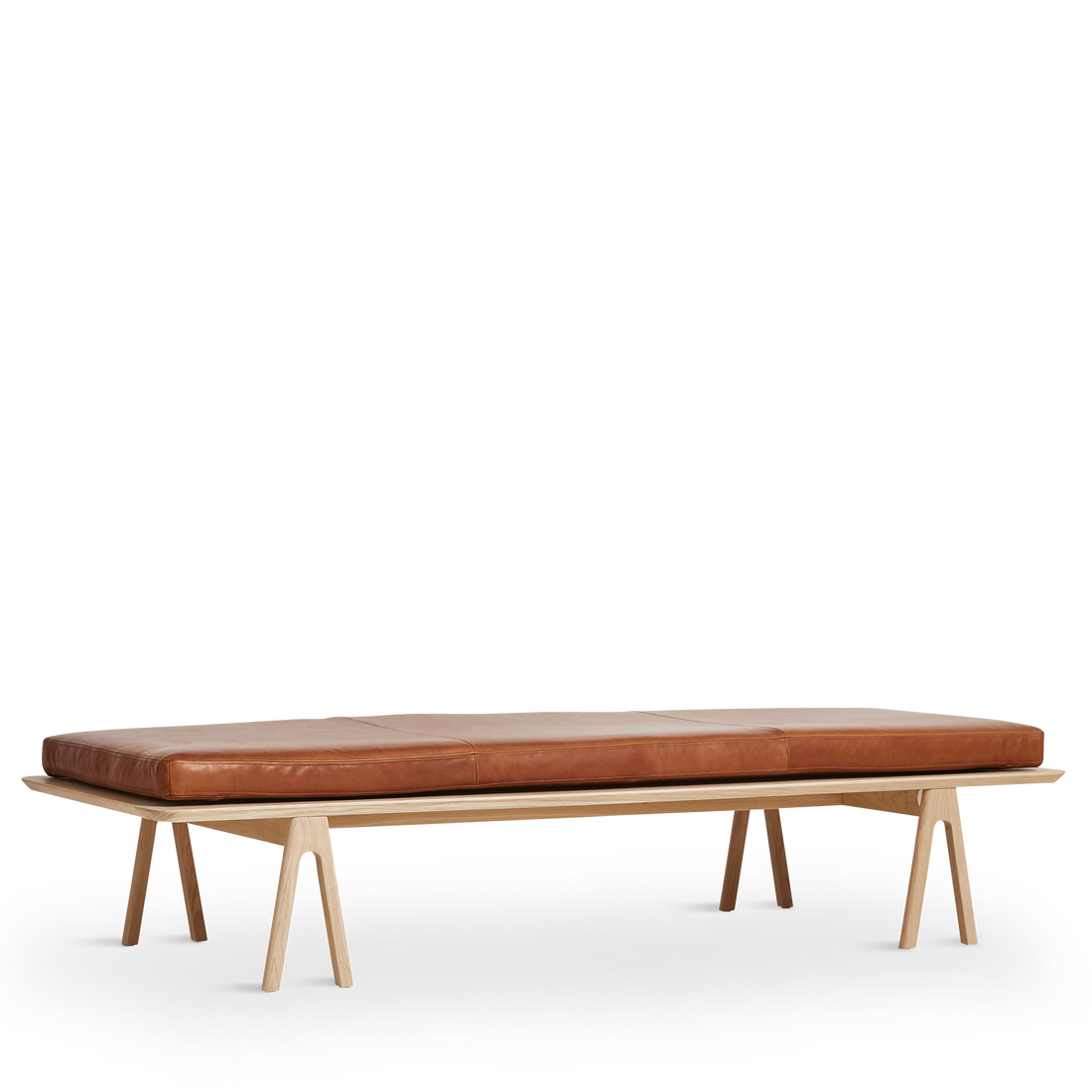 WOUD -  Level daybed - Nougat/oak 190x76,50x41 cm