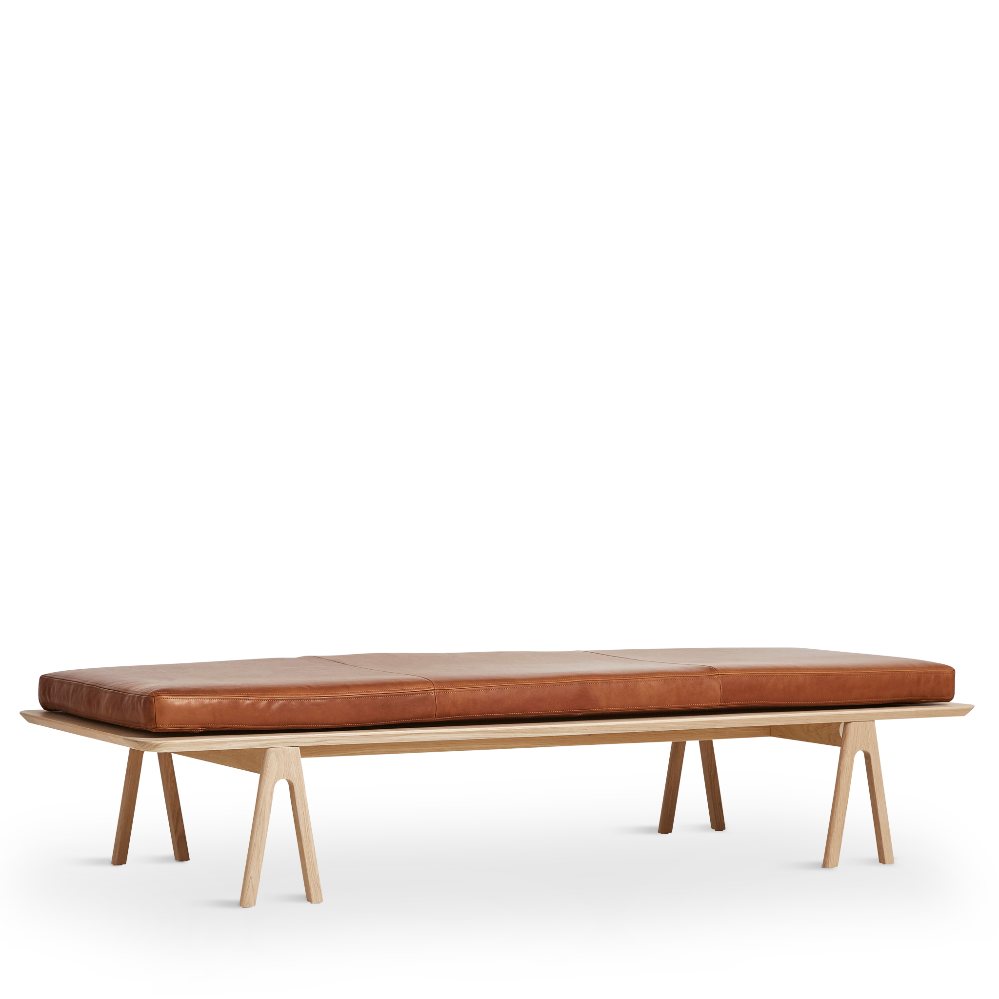 WOUD -  Level daybed - Nougat/oak 190x76,50x41 cm