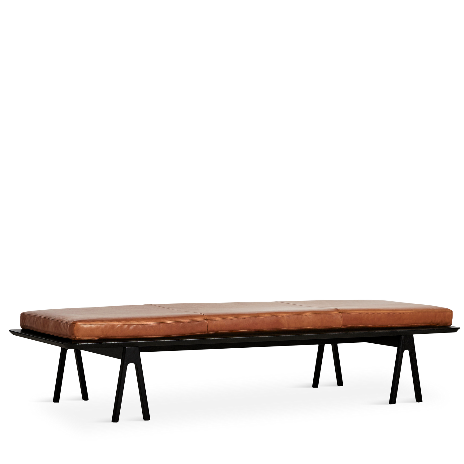 WOUD -  Level daybed - Nougat/black 190x76,50x41 cm